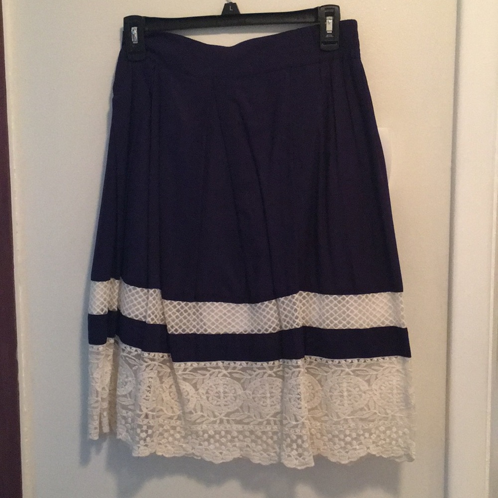 NWT LOFT Blue Skirt XXSP